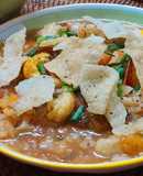 Mì lá tươi xào giòn