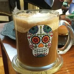 A picture of Vegan Almond Joy Hot Cocoa.