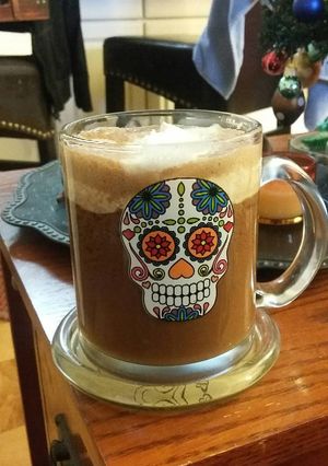 A picture of Vegan Almond Joy Hot Cocoa.
