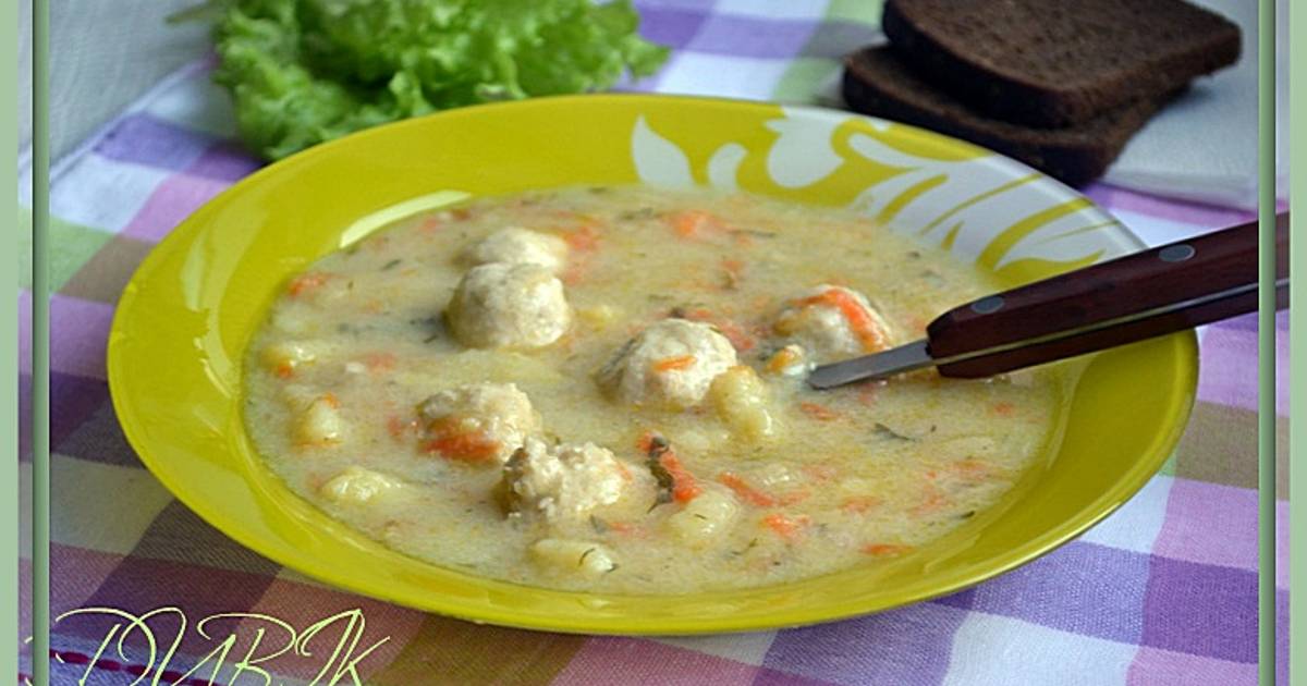 Суп с кабачками и манной крупой