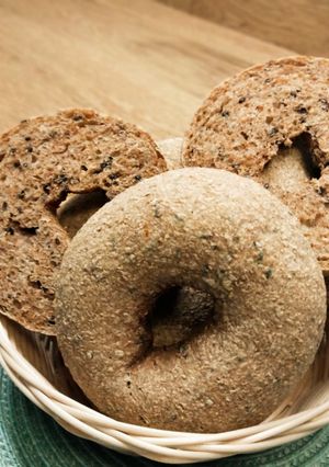 Una foto de Mini rosquillas de pan integral