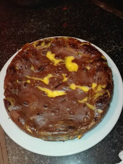 Una foto de Brownie de chocolate y crema de queso