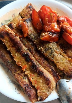 عکسی از دستور کوبیده مرغ تابه ای