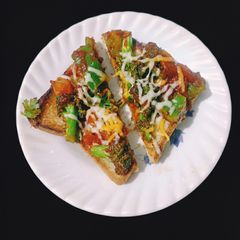 A picture of Vegetable Open Sandwich.