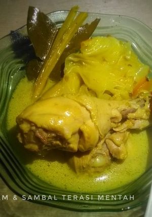 Foto resep Opor Ayam + Sambal Terasi Mentah