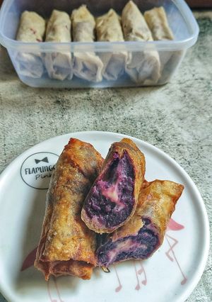 Foto resep Lumpia Ubi Ungu Keju