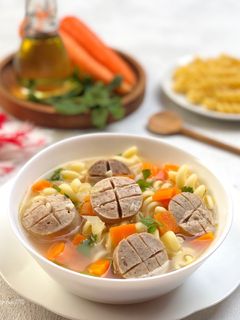 Foto resep Sausage and Macaroni Soup
