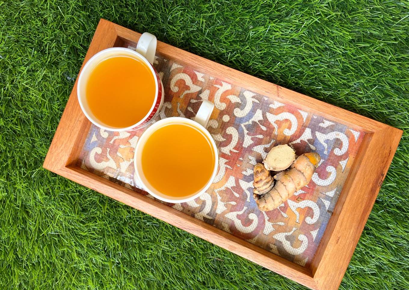 Recipe of Any-night-of-the-week Fresh Turmeric and Ginger Brew