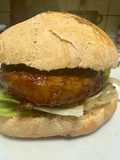 Sándwich de cerdo +Barbacoa en pan ahumado