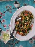 Grünkohlsalat mit 🍎 Apfel und 🥕Gemüse