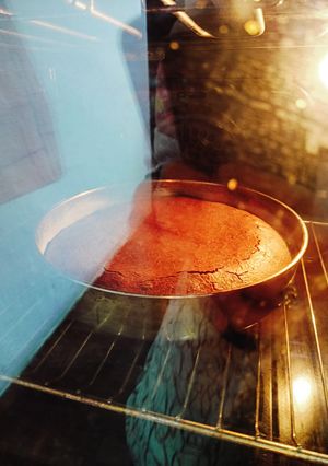 Una foto de Torta de chocolate sin leche