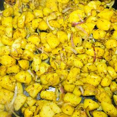 A picture of Pan grilled Irish potato🥔🍽.