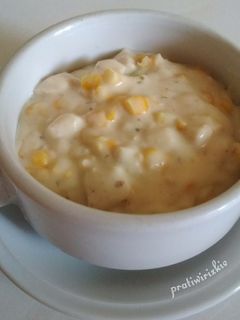 Foto resep Cream Soup | Chicken and Corn Cream Soup | Sup Krim Ayam Jagung