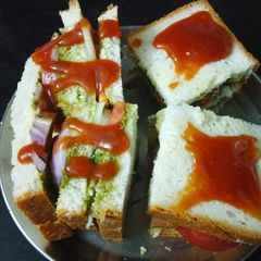 A picture of Vegetable sandwich.