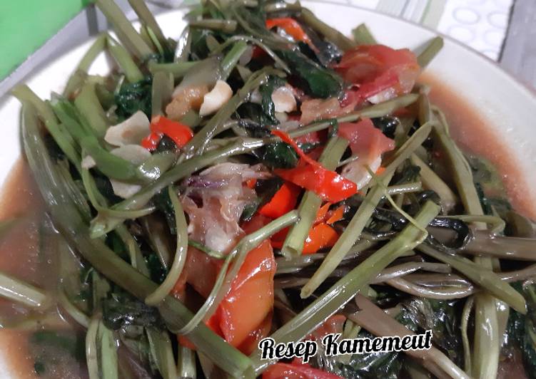 Resep masakan Cah kangkung saus tiram | Cara Membuat Cah kangkung saus tiram Yang Sedap