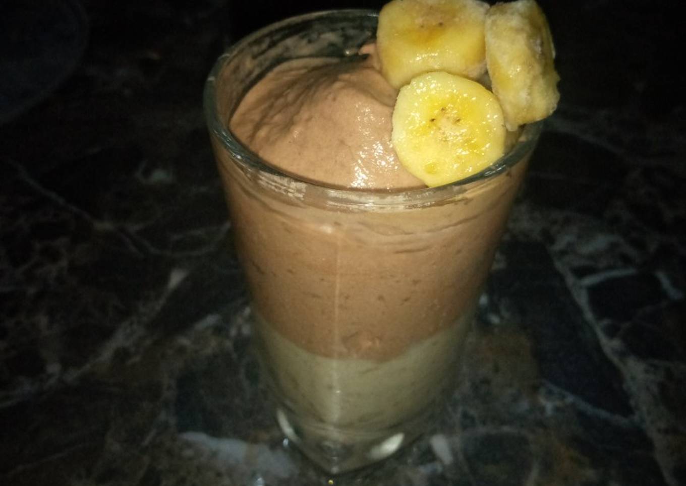 Vanilla chocolate banana ice cream