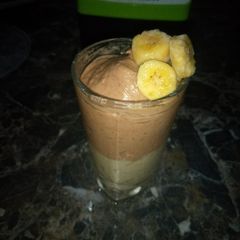 A picture of Vanilla chocolate banana ice cream.