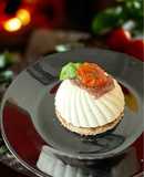 Flan di Mozzarella Acciuga e Pomodorino Confit