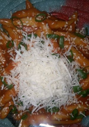 Foto resep Tteobokki (kue beras) simple
