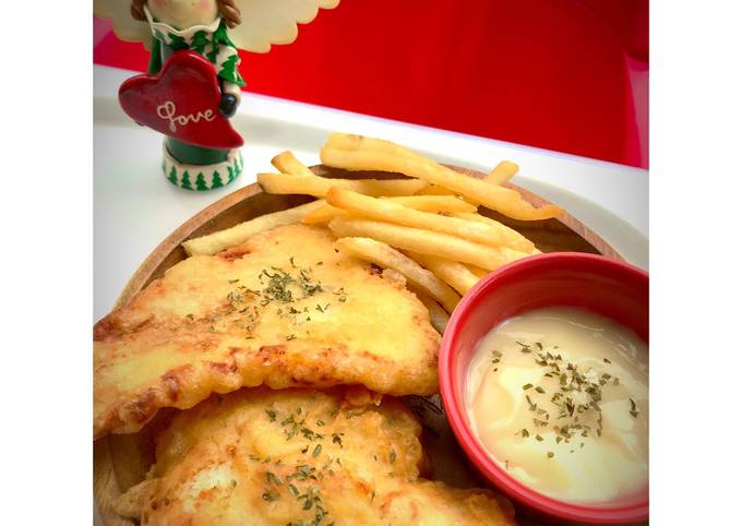 Fish and Chips with Soda Water Batter