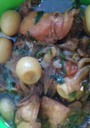 Foto resep Ayam kecap telur puyuh makyussss