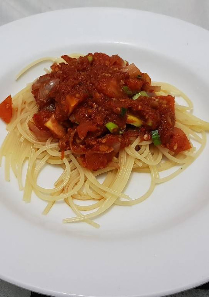 Foto resep Spageti La Fonte Homemade Sauce