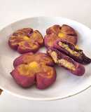 Bánh khoai tím với nồi chiên không dầu