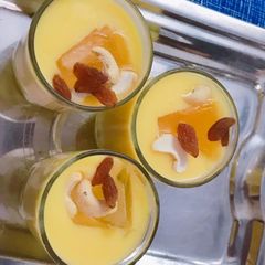 A picture of Healthy mango milk shake.
