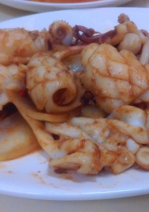 沙茶爆炒花枝 的食譜成品照片