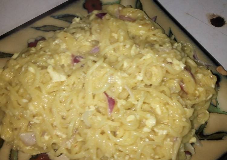 How to Prepare Ultimate Pineapple Scrabbled Eggs Indomie