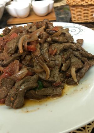 صورة لوصفة كبدة غنم