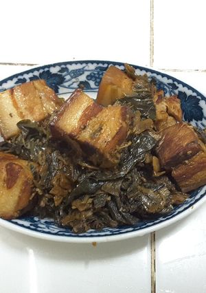รูปของ ผักจีนใส่หมูสามชั้น