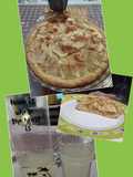 Tarta clásica de manzana y jugo natural con cáscara y centros 🍏