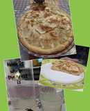 Tarta clásica de manzana y jugo natural con cáscara y centros 🍏