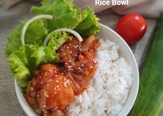 Resep Sweet and Sour Chicken RiceBowl Anti Gagal