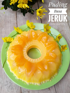 Foto resep Puding Busa Jeruk