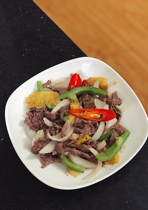 Hình của món Tuần 26: Bò xào rau củ.