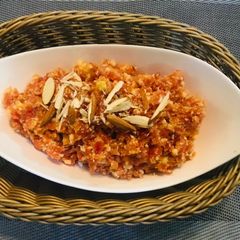A picture of Gajar ka halwa.