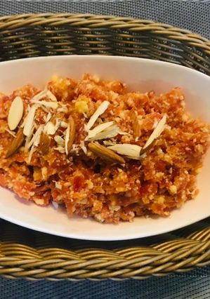 A picture of Gajar ka halwa.