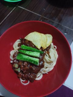 Foto resep Jjangmyun mie hitam korea
