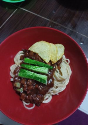 Foto resep Jjangmyun mie hitam korea
