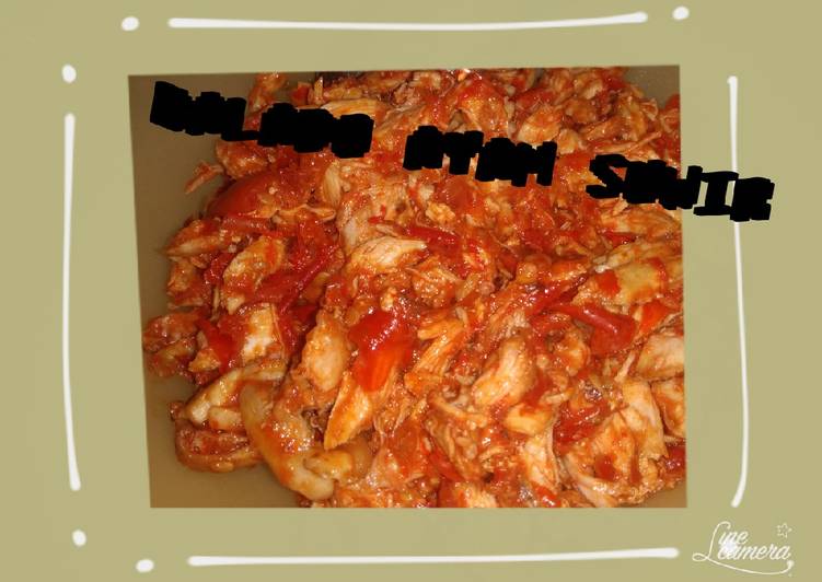 Fresh, Bikin Balado ayam suwir Mantul Banget