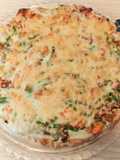 Flan aux légumes et lardons au cook expert