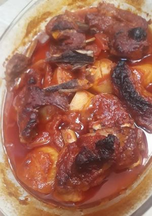 صورة لوصفة طاجين البطاطا الليبي