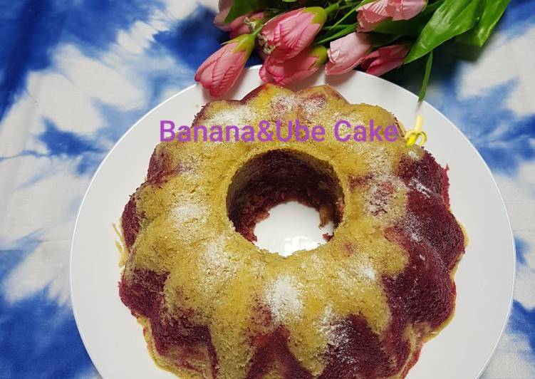 Banana& Ube Cake ❤