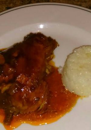 Una foto de Pollo en coca cola