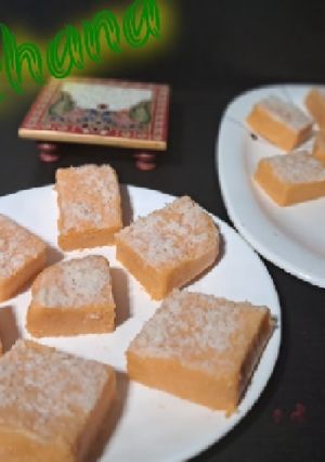 A picture of (chcolate coconut mango foudge).