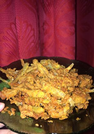 Foto resep Teri basah goreng tepung