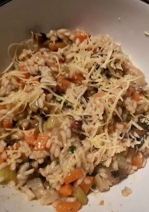 A picture of Vegan Mushroom Risotto.