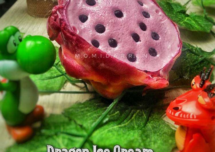 Langkah Mudah untuk Membuat Dragon Ice Cream (Es krim Buah Naga) yang Enak Banget